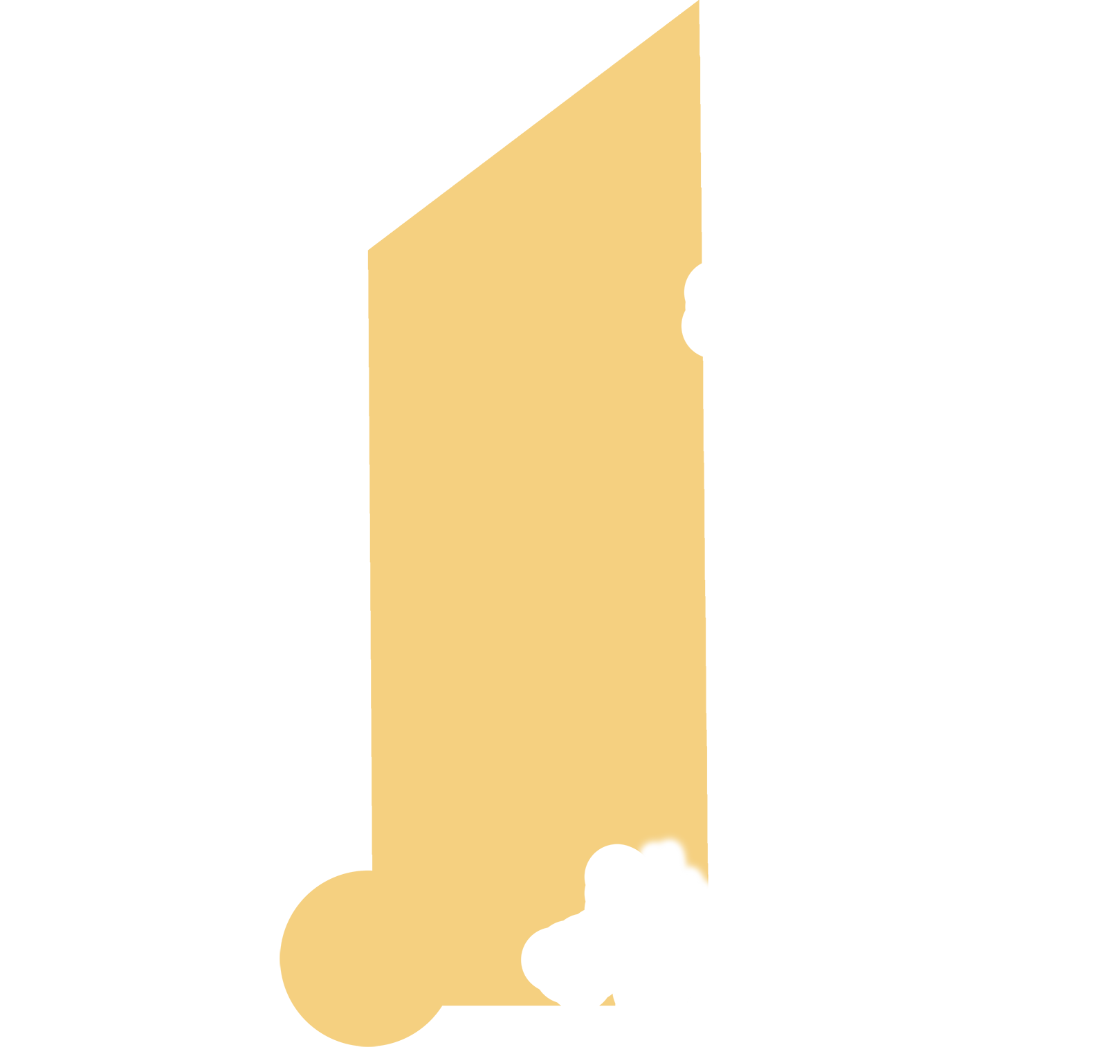 A yellow figure, Part of the collage 1