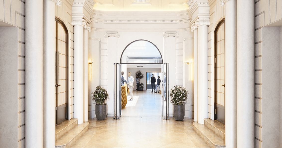 Vestibule de l'immeuble Le Peletier